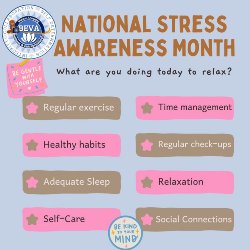 national stress month post